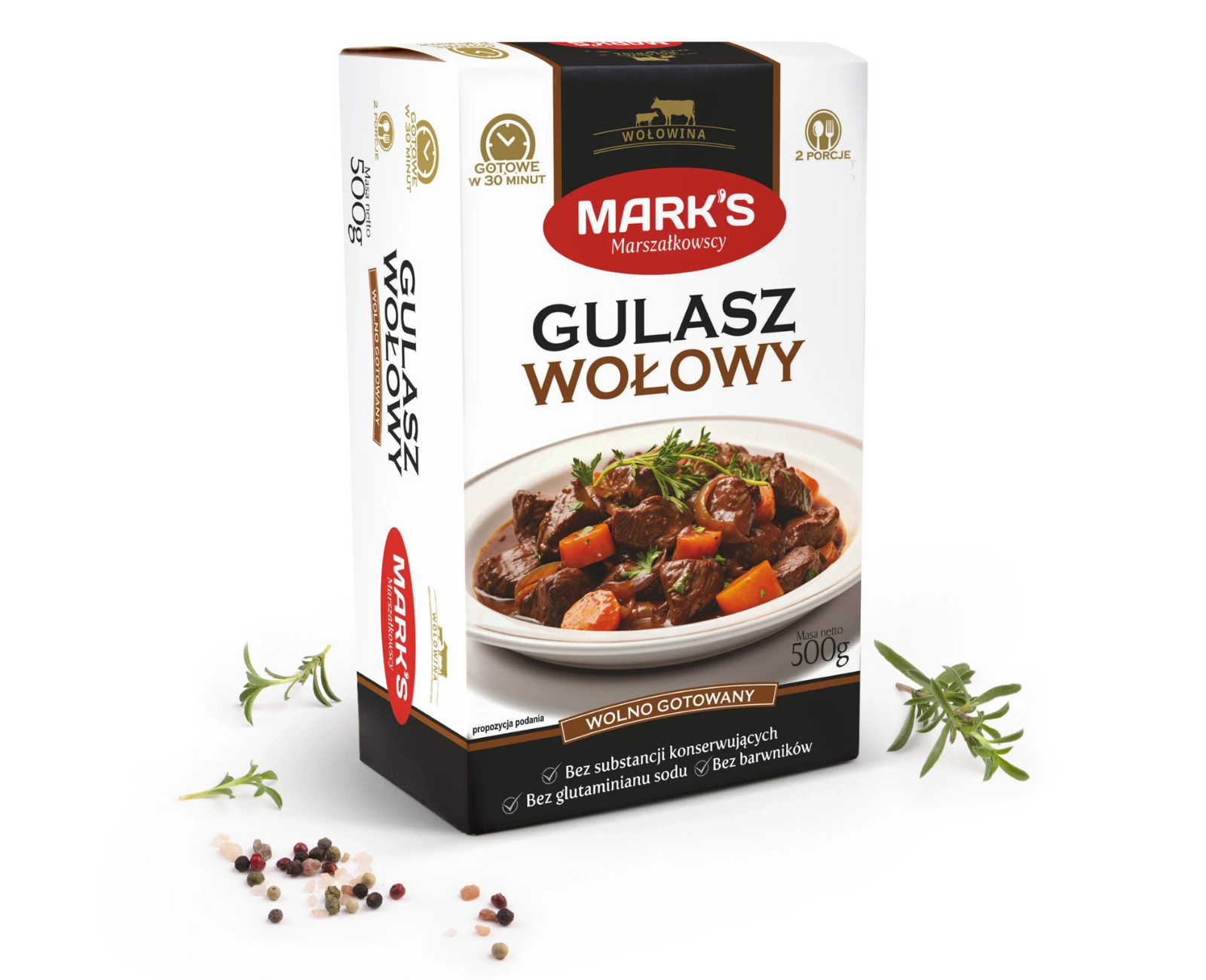 Gulasz wołowy wolno gotowany